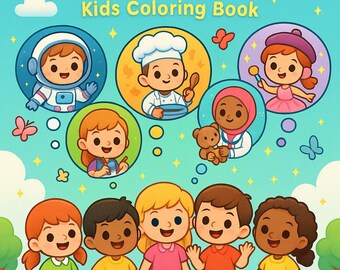 Carrière-kleurboek voor kinderen | Educatieve activiteit (afdrukbare pdf)