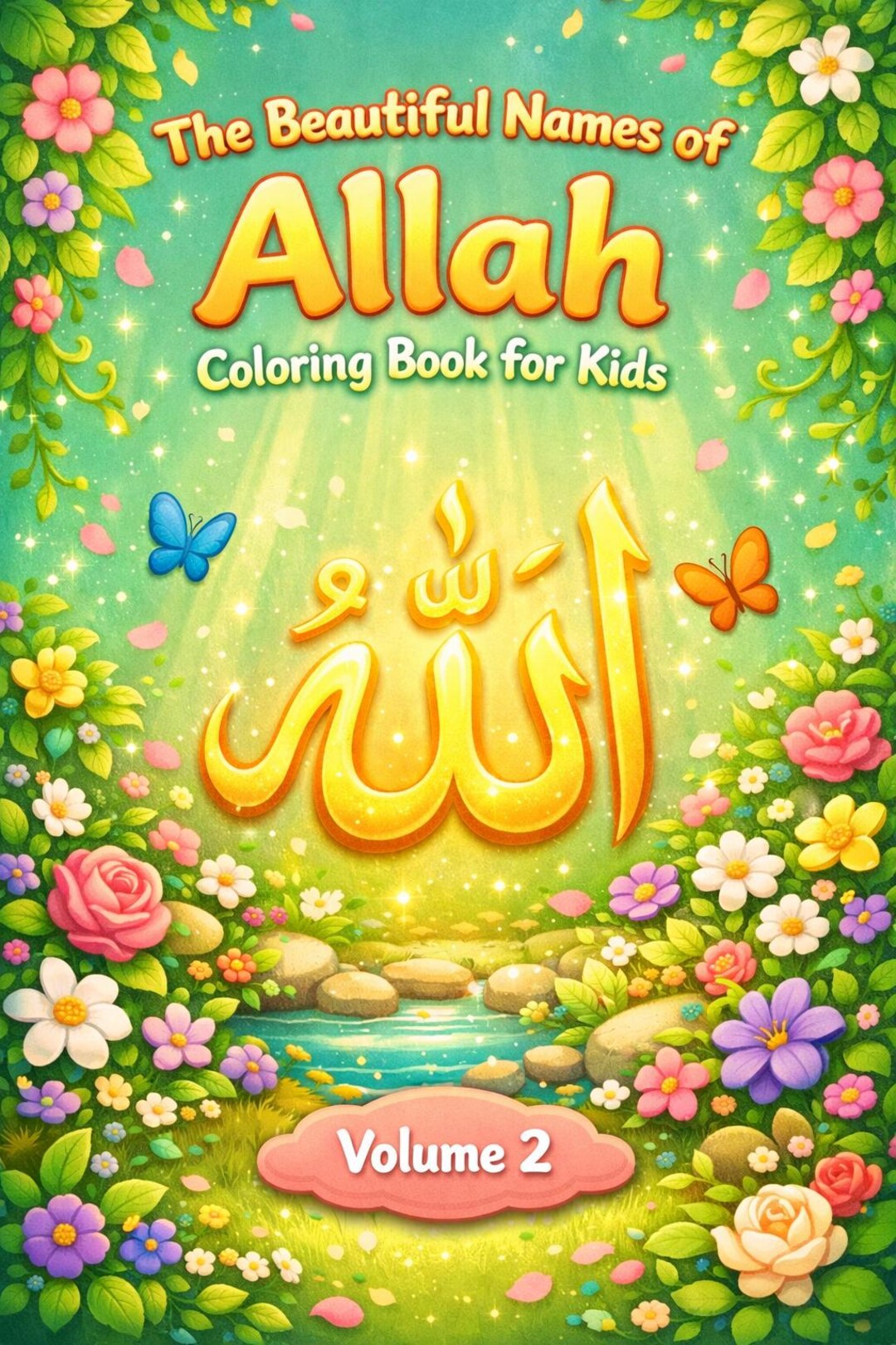 Allah Activity 99 Names of Allah Coloring Book – Islamic Kids Activity, Volume 2 ...
