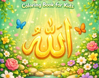 Kleurboek 99 namen van Allah – islamitische kinderactiviteit, deel 2 (digitale download)