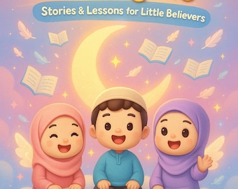 Kleurboek islamitische engelen voor kinderen | Moslimlessen (afdrukbare pdf)