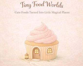 Tiny Food Worlds – Gezellige en ontspannende kleurplaten | Antistress kleurboek (pdf)