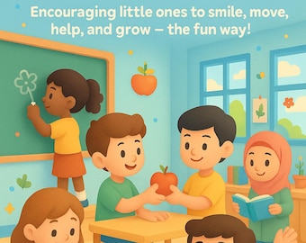 Kleurboek Good Habits voor kinderen | Gezonde routines (pdf-download)