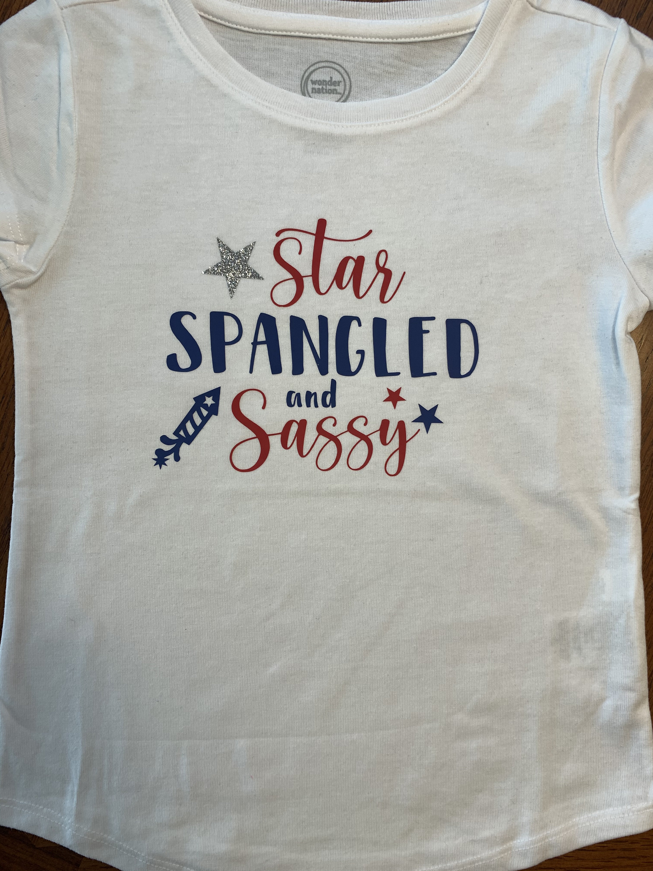 Girls Fourth of July Shirt Sassy Girl 