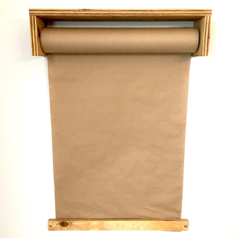 Wall Mounted Craft Paper Dispenser Shelf Mount with Paper Roll | Etsy