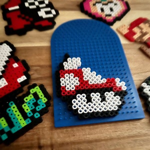Retro Gaming Perler Pattern 8 Bit Plumber Pack 10 Patterns Digital Melty Bead Pattern Download