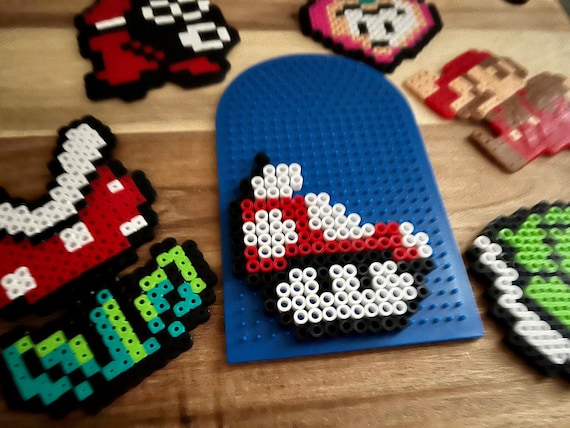 Super Mario: power block Cross stitch or perler pattern