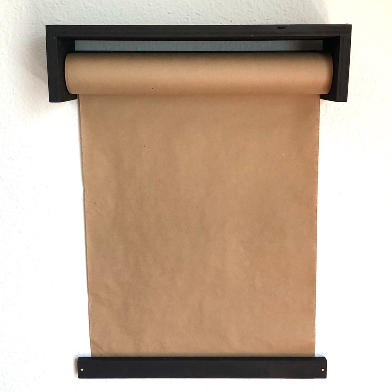 Wall Mounted Craft Paper Dispenser Shelf Mount with Paper Roll | Etsy