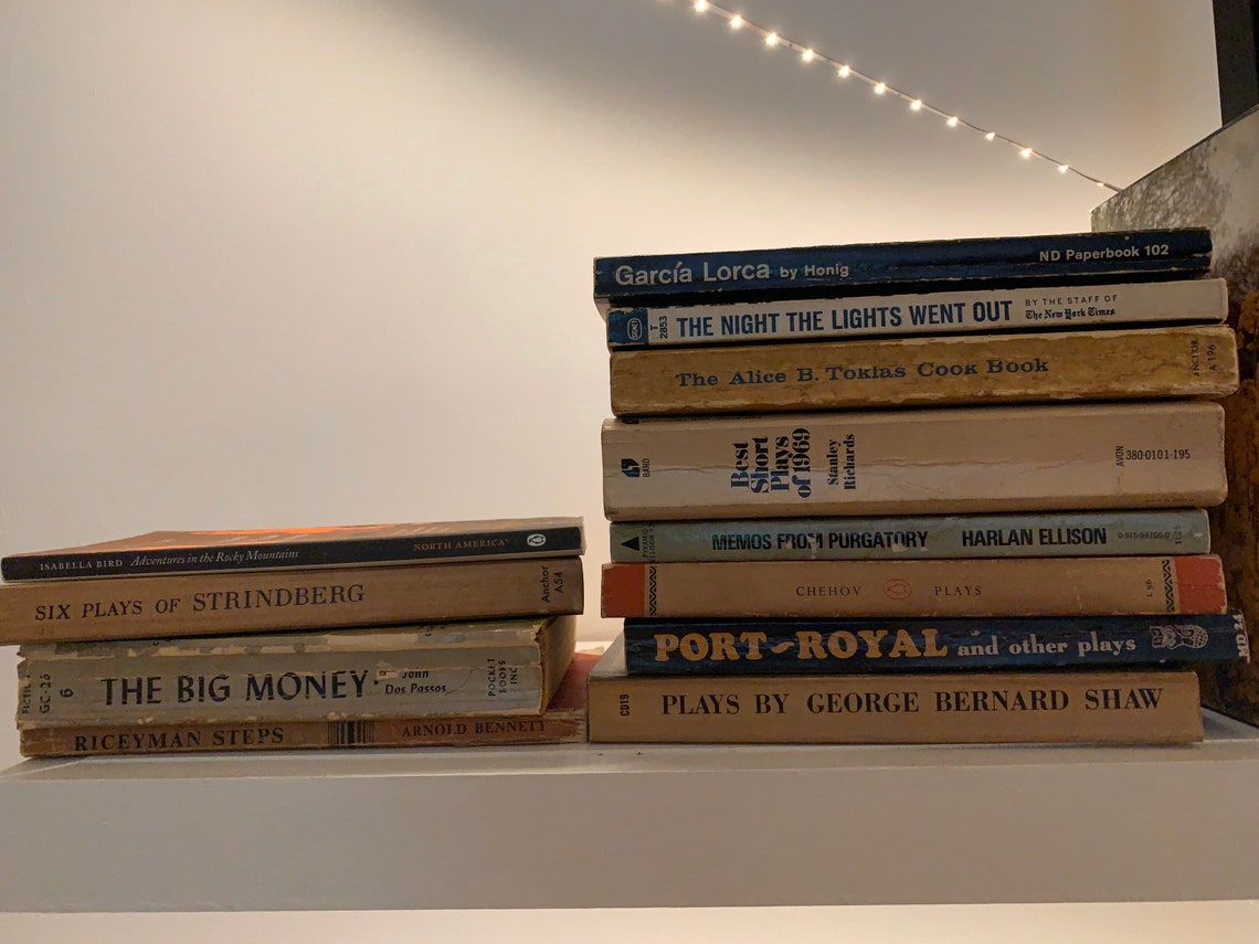 Vintage paperbacks lot Etsy