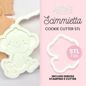 Cookie cutter, Scimmietta Cookie Cutter STL