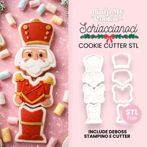 STL File Cookie Cutter, Christmas Nutcracker Cookie Cutter