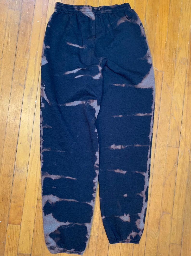Bleach dyed sweat pants | Etsy