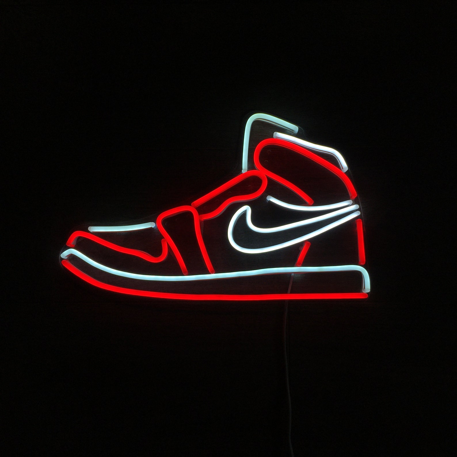 Flexible Neon Light NIKE Air Jordan 1 Mid | Etsy