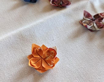 Origami Seerosen (100 Stück) aus Teebeutelpapier, Tischdekoration und Bastelbedarf, bunt