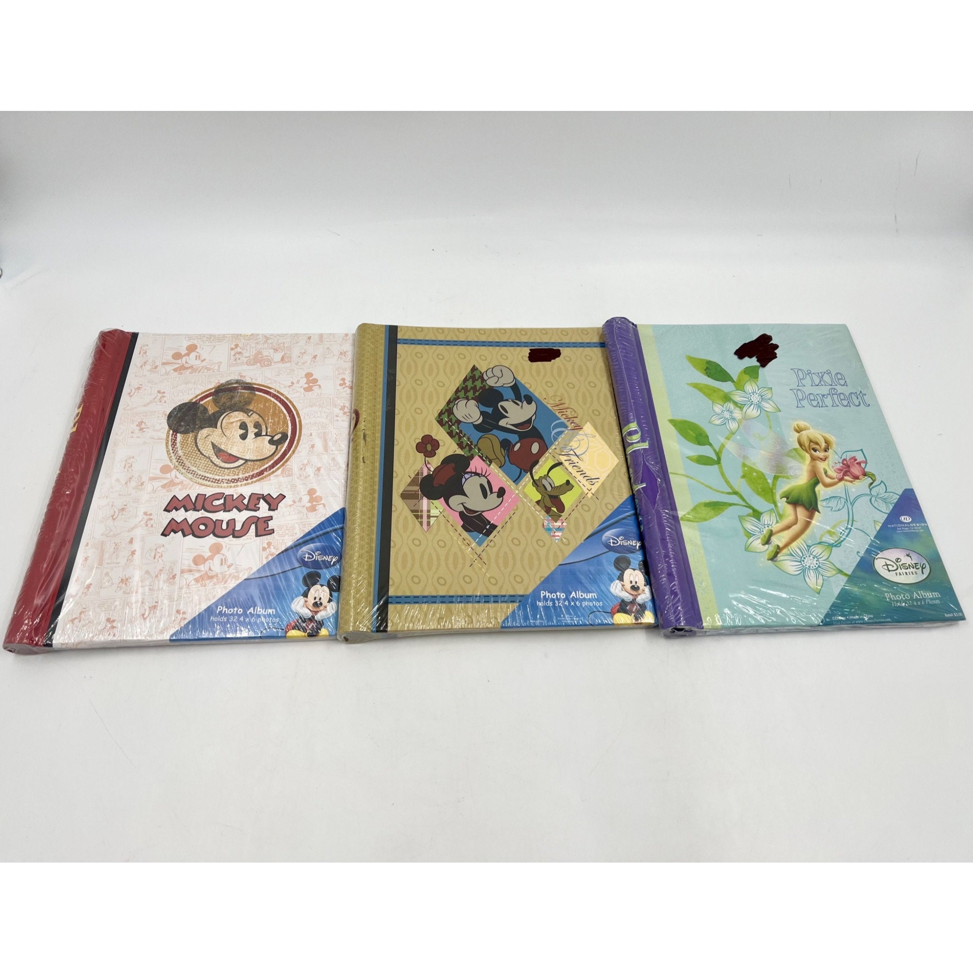 NEW Set of 3 Disney Photo Albums Mickey Mouse, Mickey and Friends