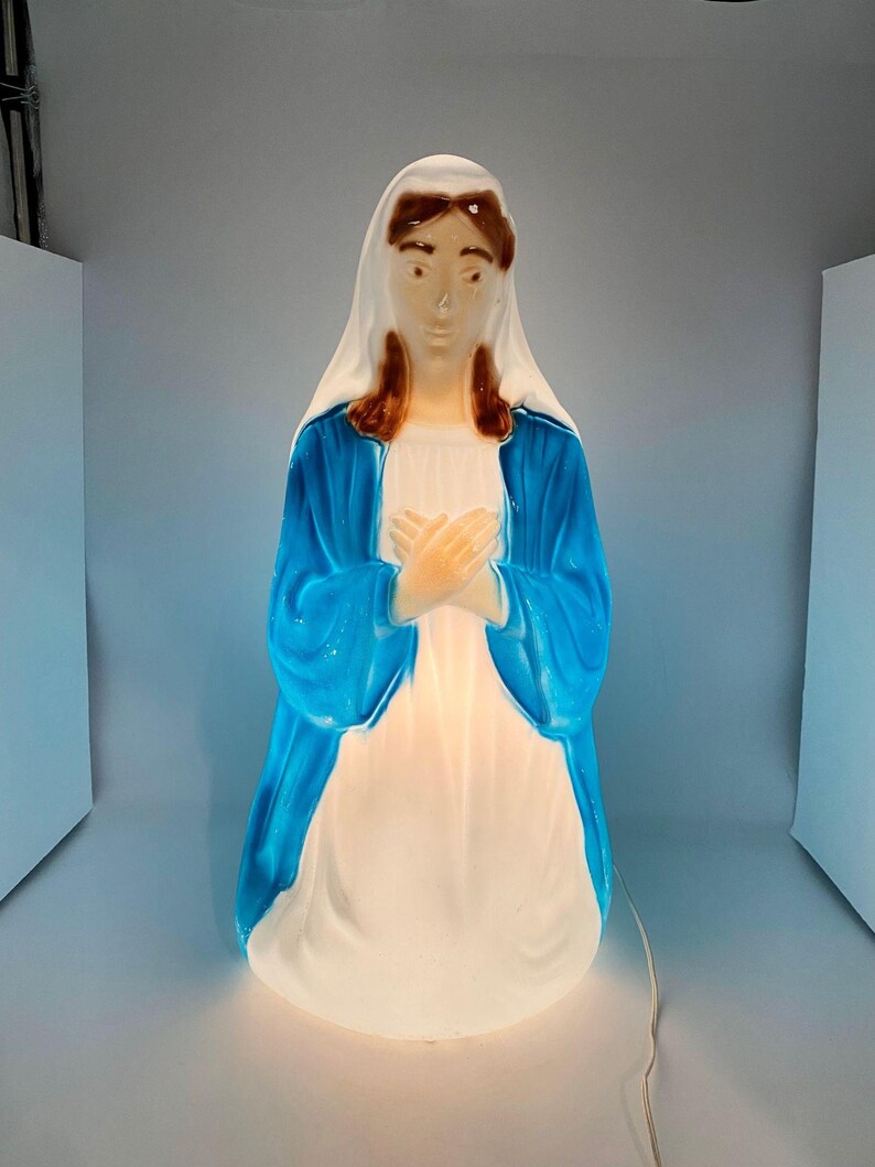 VTG Mary Blow Mold Christmas Nativity General Foam Plastics Etsy
