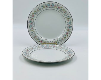 VTG 2 Pc. Noritake Contemporary Fine China - Blythe 2037 - Salad/Dessert Plates