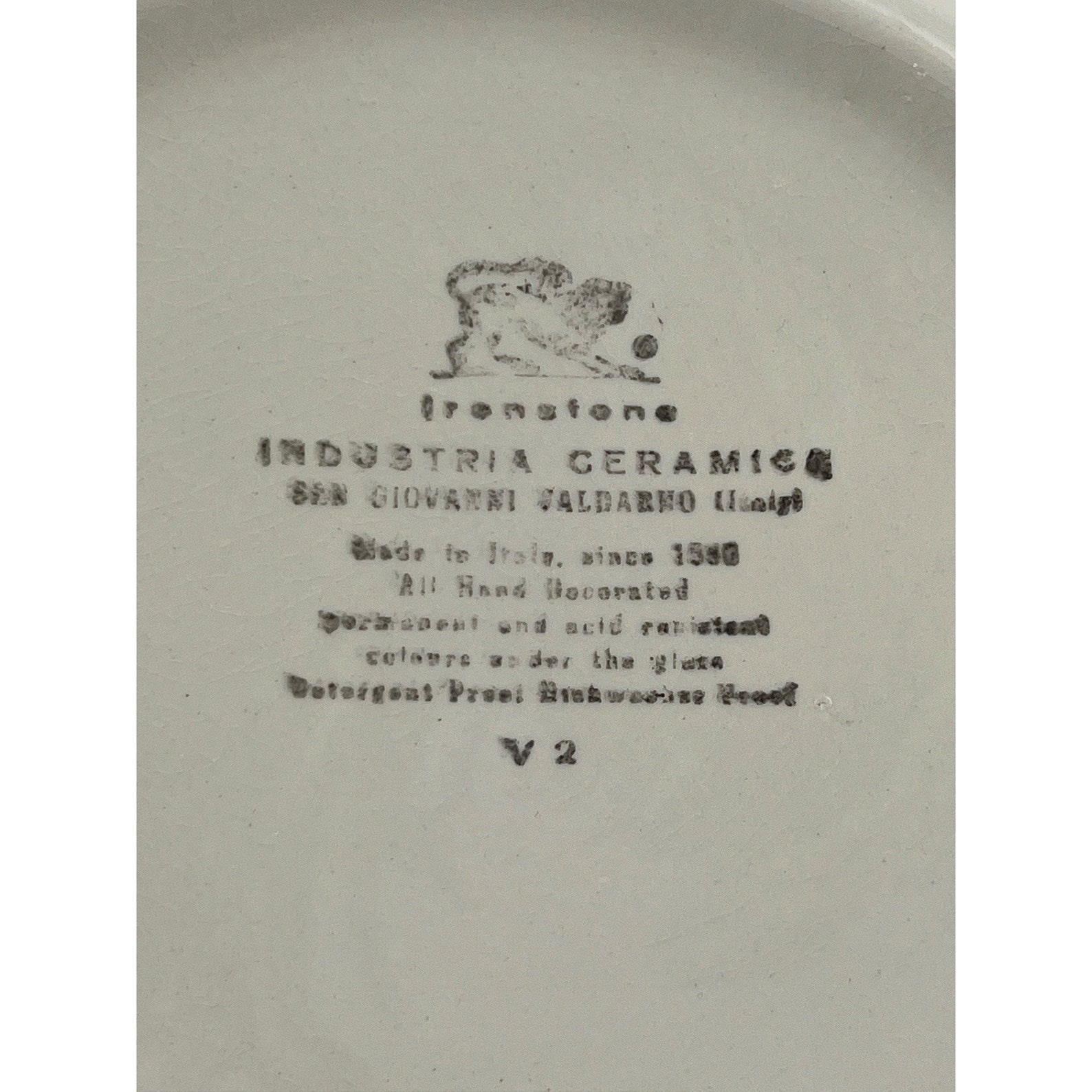 Ironstone Giovanni Valdarno Industria Ceramica Made in Italy Etsy