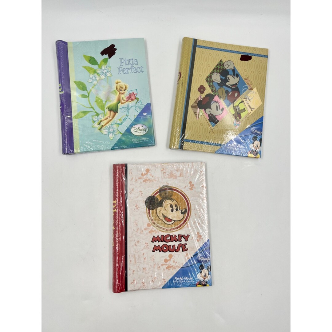 NEW Set of 3 Disney Photo Albums Mickey Mouse, Mickey and Friends, Tinkerbell Etsy