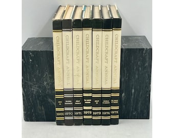 Childcraft Annual Year Book Lot 1969-1975 Vintage Hardcover Illustrated Science