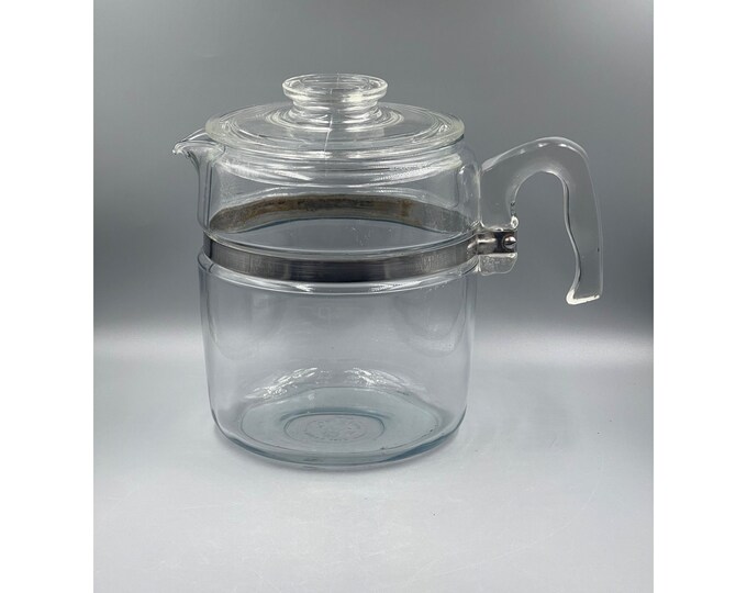 Vtg PYREX Glass Stovetop Percolator 9 Cup Coffee Pot W/lid Etsy