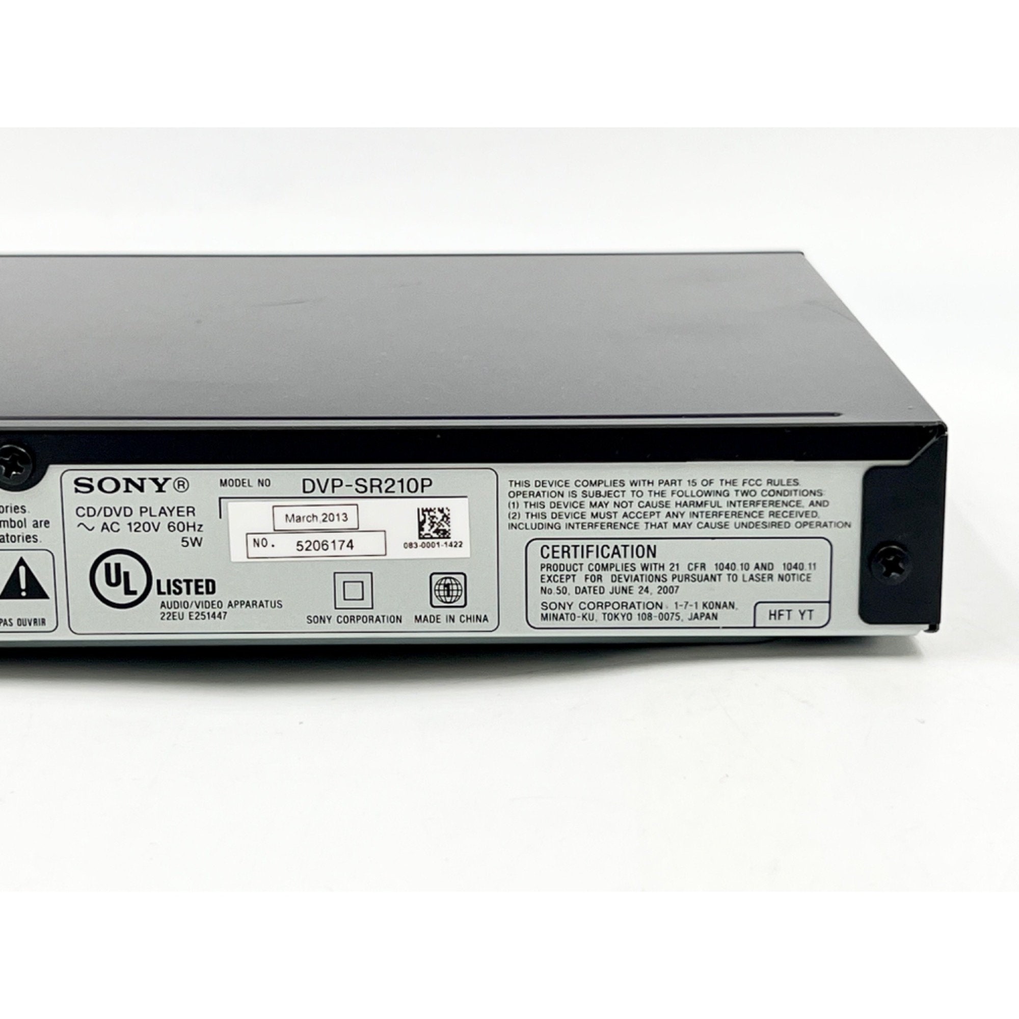 Sony DVPSR210P CD/DVD Player Composite Component Digital Etsy