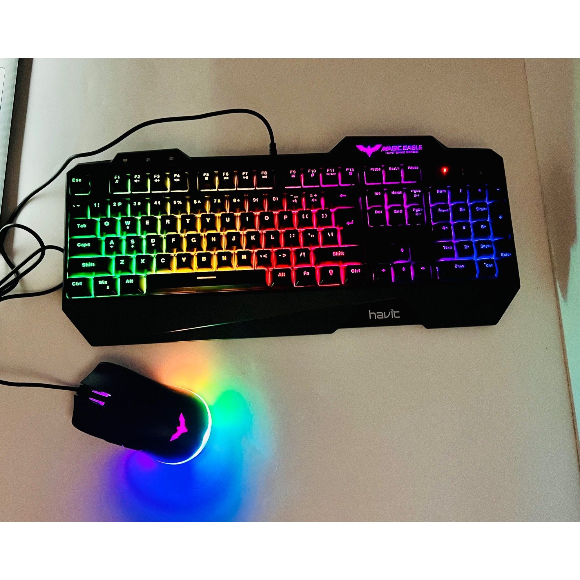 Havit Wired Gaming Keyboard Mouse Combo LED Backlit Lights Etsy