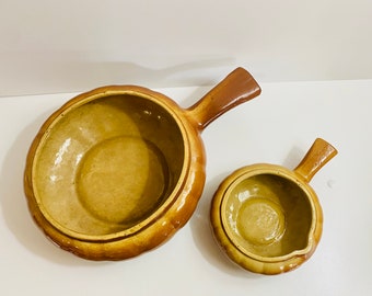 Vintage Watt Pottery Oven Ware- Bean Pot- Soup Bowl- Great for Boho- Rustic Cabin or Farmhouse Decor- Use as Planter or Gift Idea