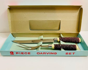 VTG roestvrijstalen mes en vork carving set/keukengerei/huishoudelijke artikelen/Thanksgiving/Kerstmis/Inwijdingsfeest/cadeau idee