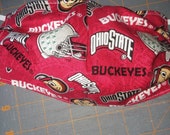 Ohio State Themed Handmade Cotton Face Cover Face Mask MEDIUM Adult Reversible washable
