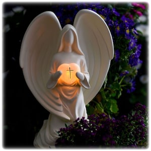 Angel Solar Light Etsy