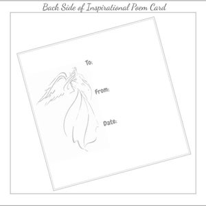 Pu&ograve; includere: Carta bianca vuota con un'illustrazione di angelo grigia. La carta ha spazi per scrivere "A:", "Da:" e "Data:".