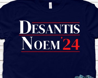 DeSantis Noem 2024 Ron Desantis Kristi Noem For President Election Campaign Shirt