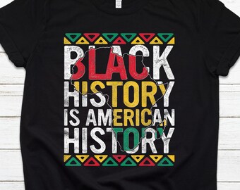 Black History Is American History Vintage Retro African American Distressed Black History Month
