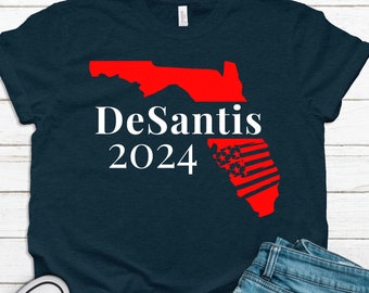 Ron DeSantis 2024 Make America Florida Republican President Governor Election Campaign Vote DeSantis T-Shirt