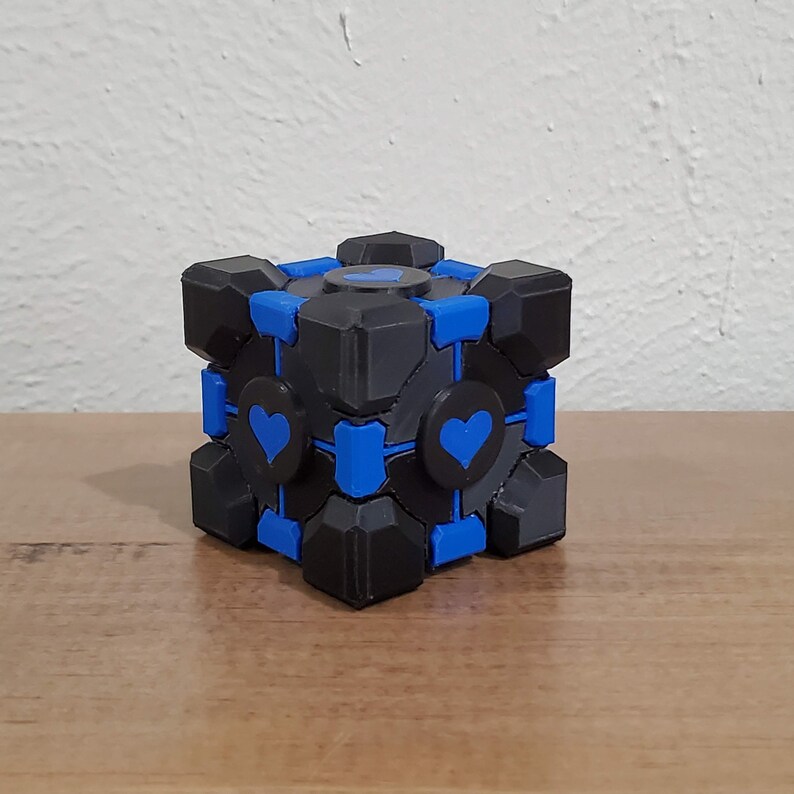 Portal Weighted Companion Cube Etsy 