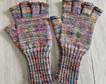 Halbfingerhandschuhe handgestrickt