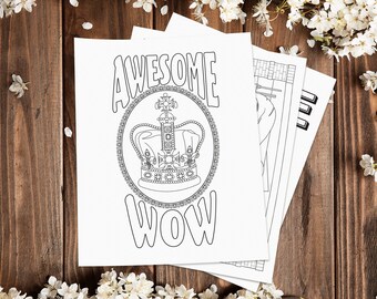 Geek Coloring Page Etsy
