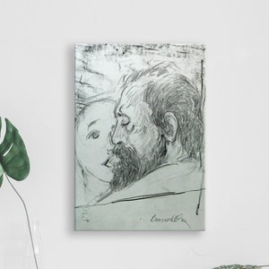 Tintoretto Porträt Malerei original Skizze abstrakte Gesicht | Etsy