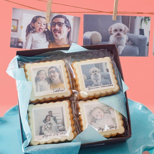 Photo Cookie | Personalize cookie | Custom Print shortbread cookie by DOZEN | Edible photos