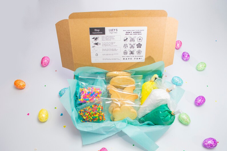 Spring/Easter cookies DIY Cookie Kit Cookie kit Cookie Decorating Kit Birthday Gift Decorate with children's Easter Gift image 2