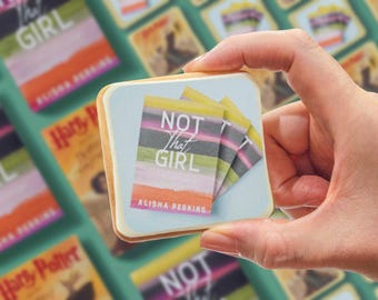 Custom Book Cover Cookies: Book Launch Favors, Edible Image (One Dozen, 2.5 inches)