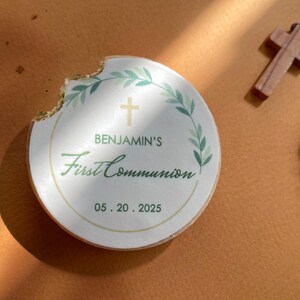 Custom Baptism gifts Confirmation Cookies ONE DOZEN - Custom Religious Favors