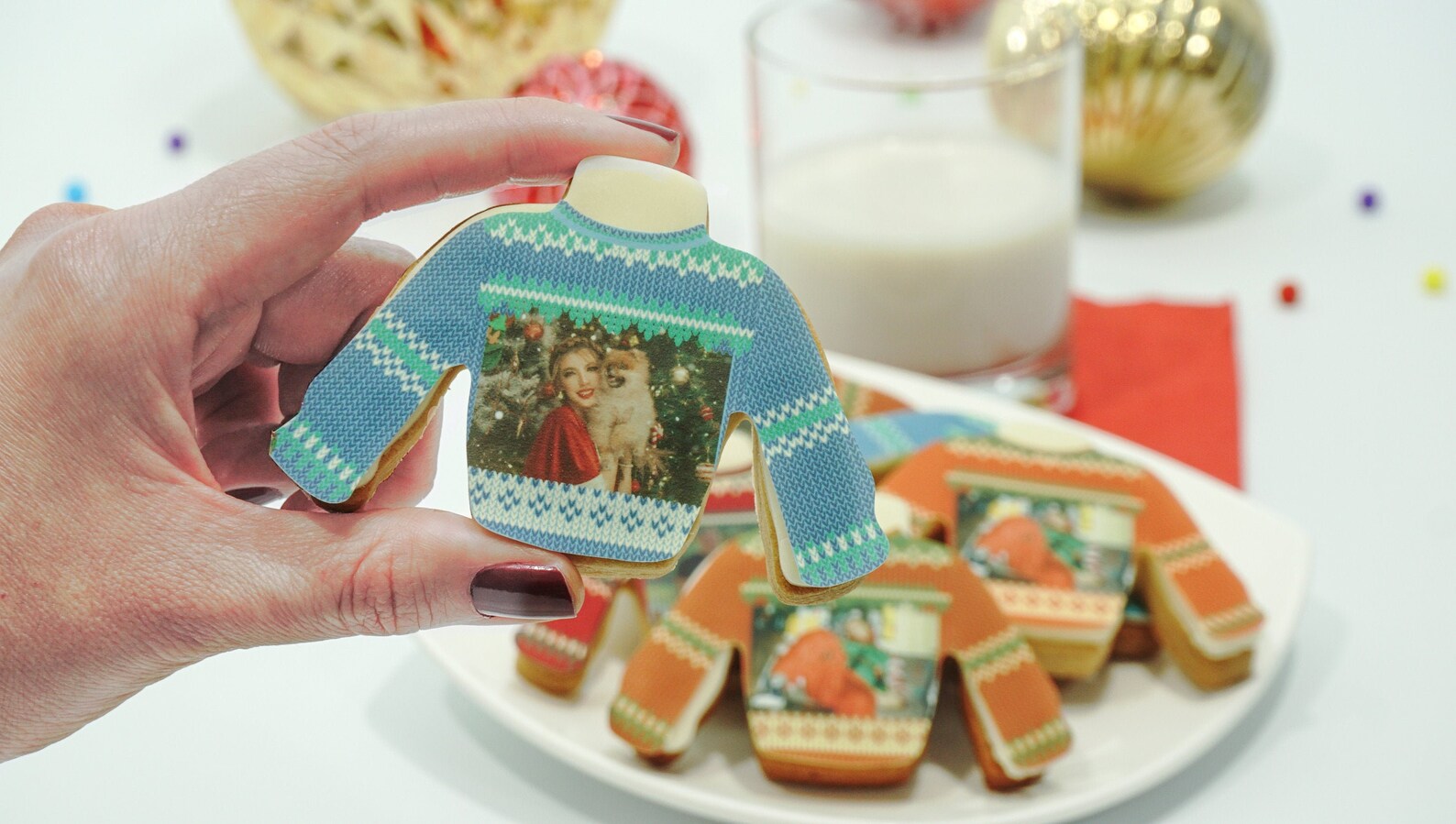 Edible Christmas Sweater Cookies
