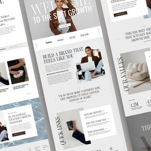 Premium Showit Website Template for Coaches, Personal Brands, and Creative Entrepreneurs, Modern Showit Website, Luxury Showit Site Template image 2