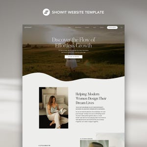 Bergamo - Premium Showit Website Template for Coaches, Therapists, and Educators. Elegant, Modern Showit Template with Podcast and Blog