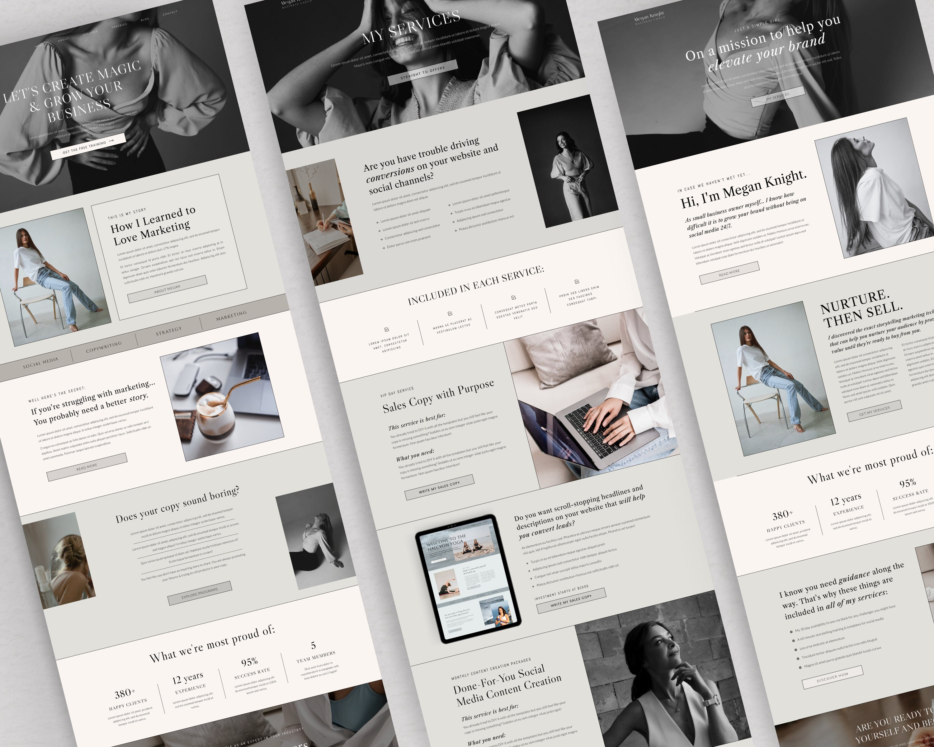 Showit Website Template for Coaches and Creative Etsy