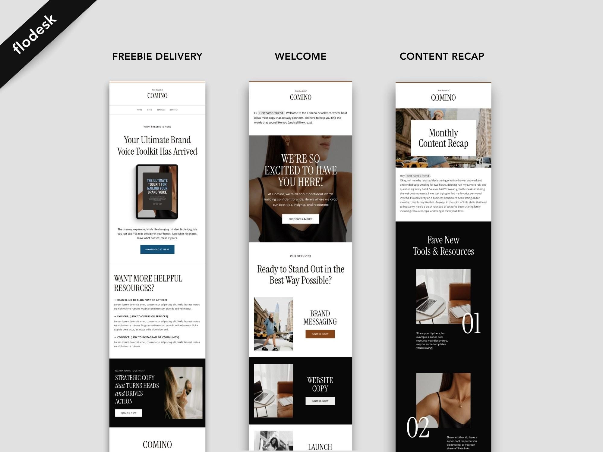 Newsletter Design Using Flodesk Flodesk Email Newsletter Templates, Modern, Creative, Customizable ...