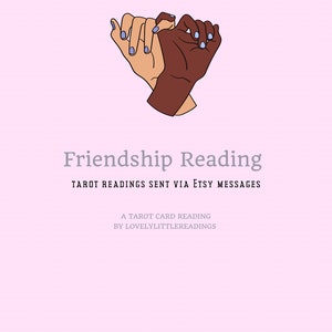 Selber Tag/Schnelle Lieferung - Freundschaft Tarot Kartenlegung