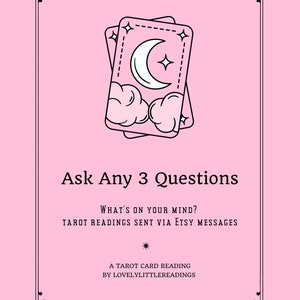 DEZELFDE DAG/SNELLE levering! 3 vragen: tarotkaarten lezen