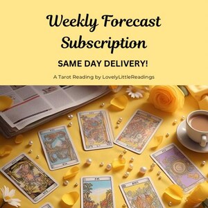 Lectura de Tarot con pronóstico semanal: ¡una suscripción de 8 semanas!